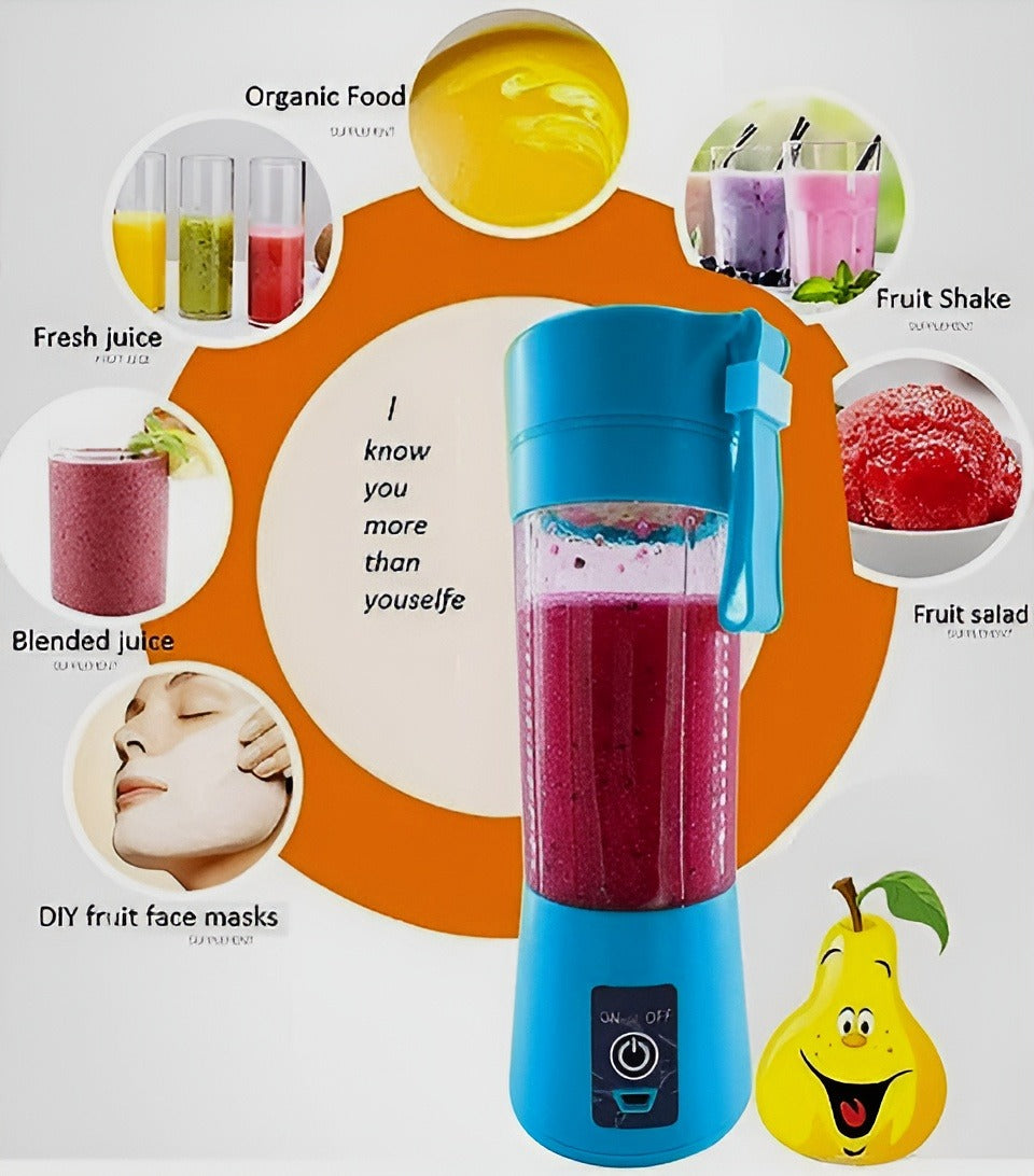 Portable Mini 6 Blade Juicer Blender – Fresh Juice Anywhere